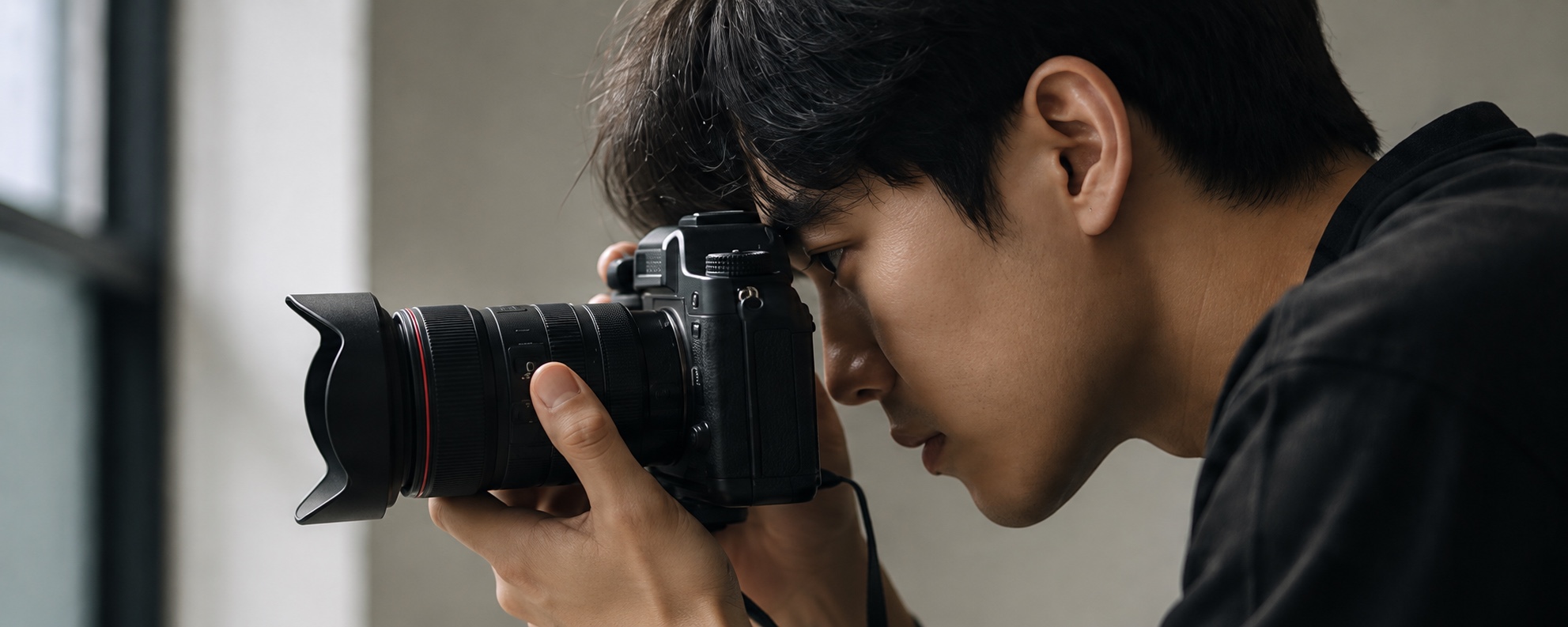 Concept image of a creator composing a camera shot