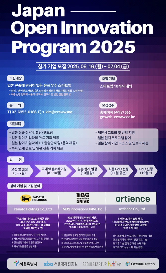 Japan Open Innovation Program announcement