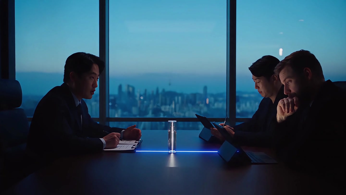Planning discussion with business documents and tablets — Brian’s concept film